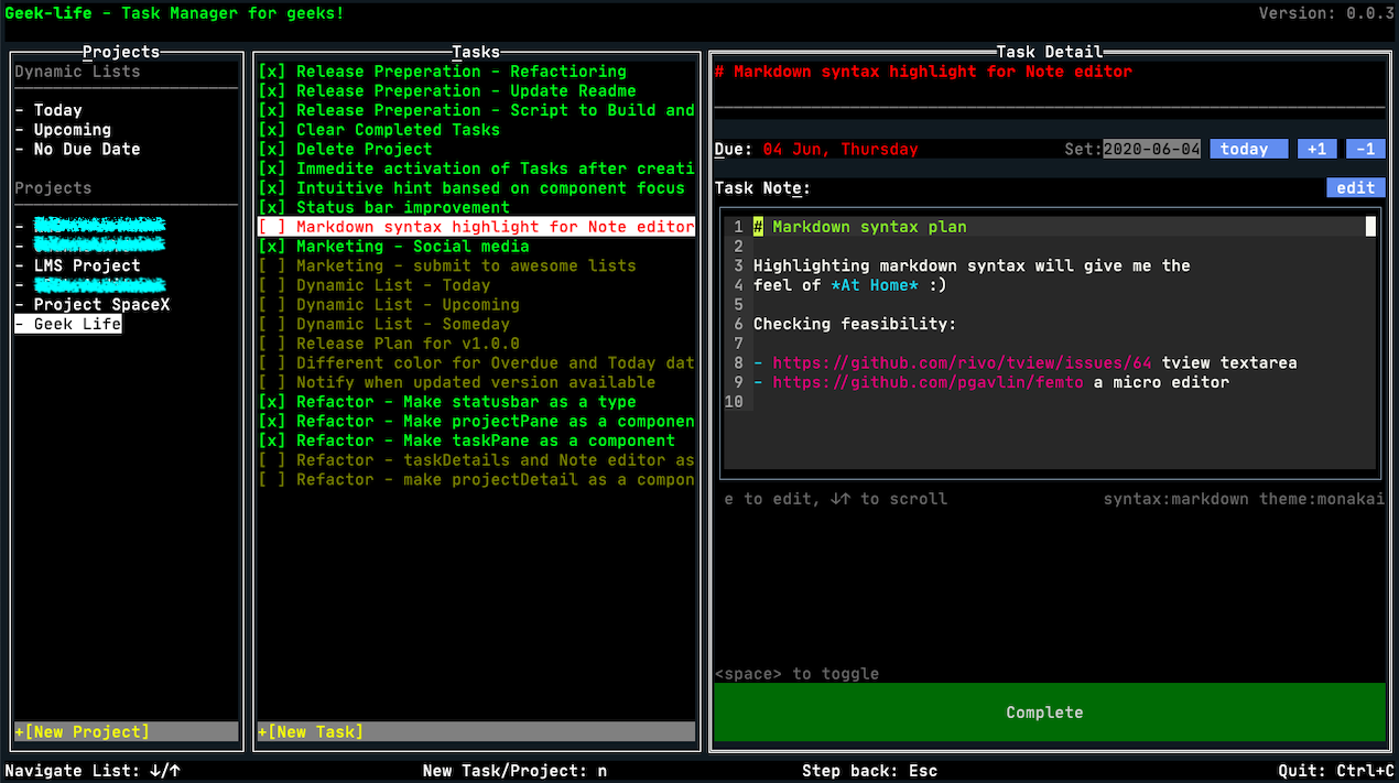 Geek-life overview Geek-life overview